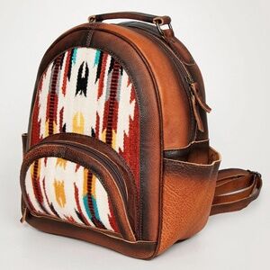 Genuine Western Leather Women backpack purse